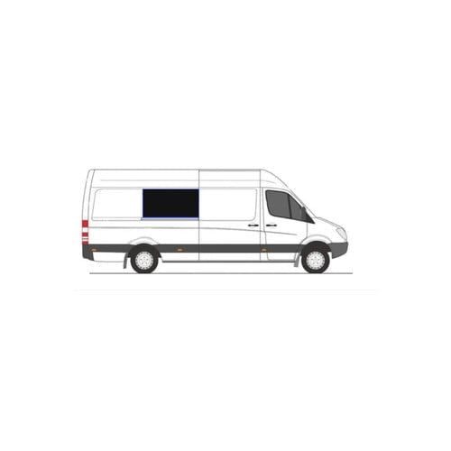 AM Auto - Sprinter - Passenger Side - Middle Window - Fixed Glass - 170" & 170" EXT WB