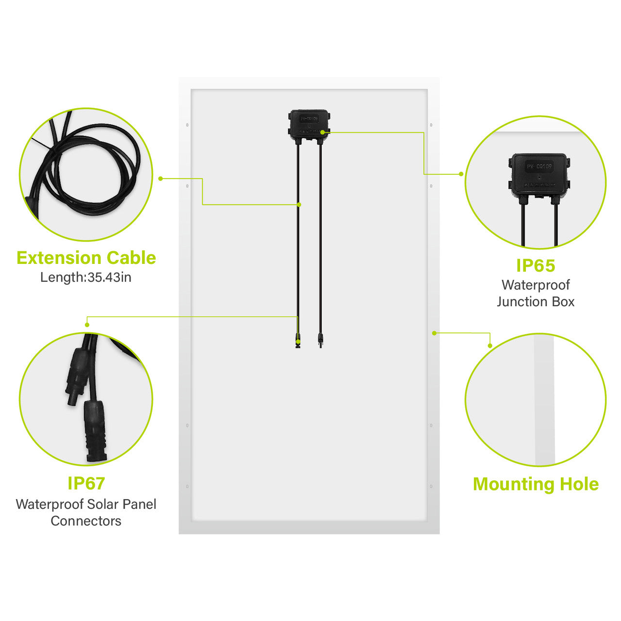 Newpowa 200 Watt 24V Monocrystalline Solar Panel