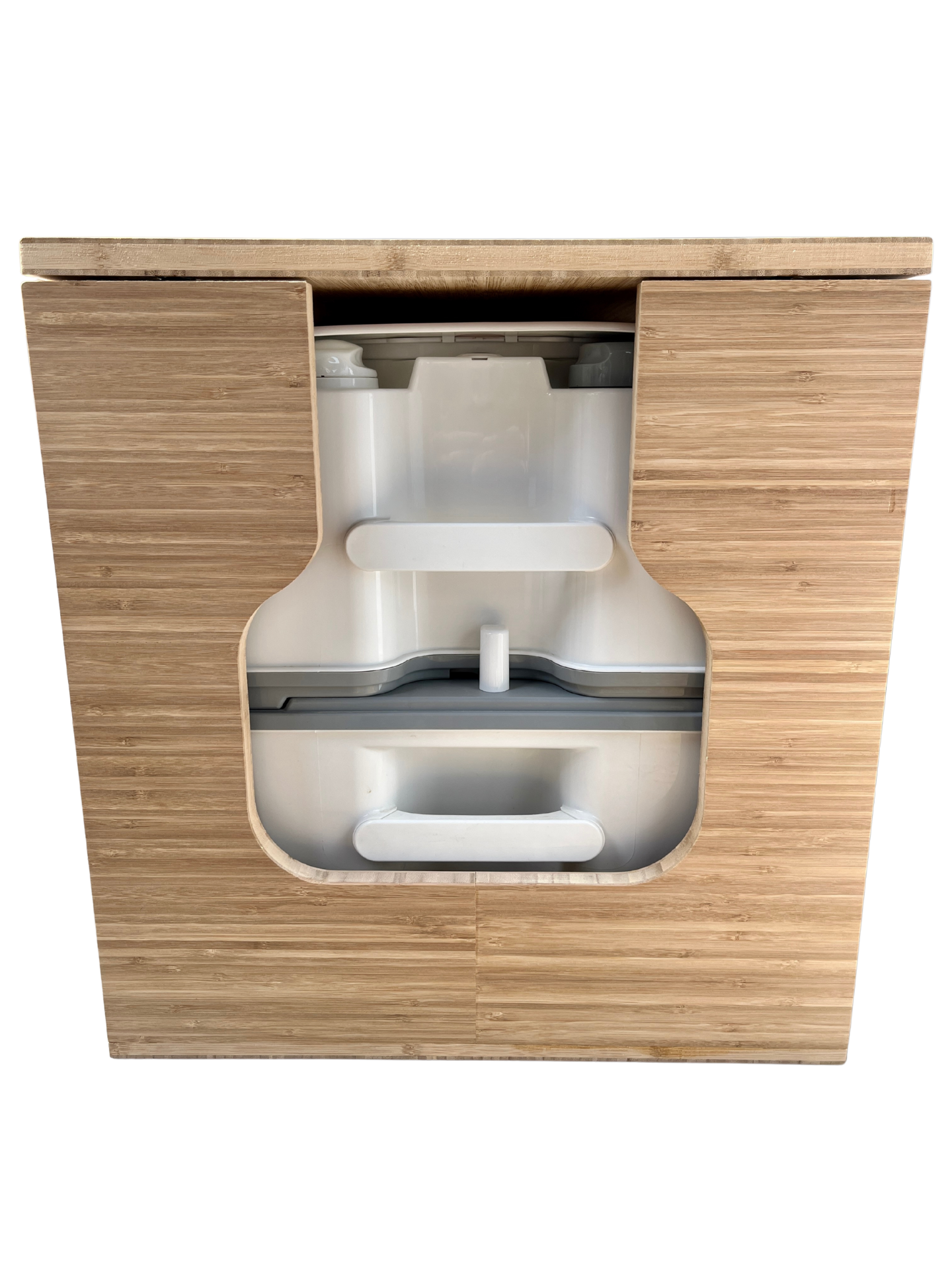 Bamboo Lift Top Cabinet For Thetford Curve Porta Potti 565E/365 Toilets - Flat Pack Kit