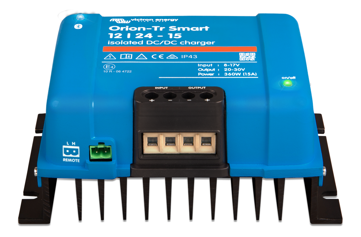Victron Energy Orion-Tr Smart 12/24/15 - Isolated - 15 Amp DC-DC Charger  (24-Volt)
