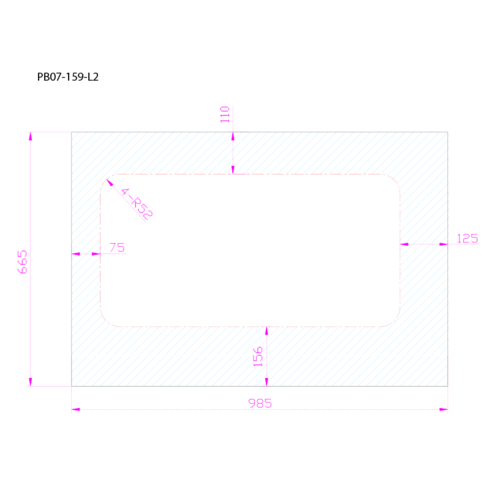 AM Auto - Promaster - Driver Side - Middle Window (Short) - Fixed Glass - 159" WB
