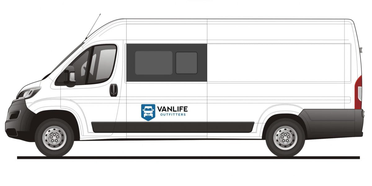 AM Auto - Promaster - Driver Side - Forward Window - Half Slider w/ Screen