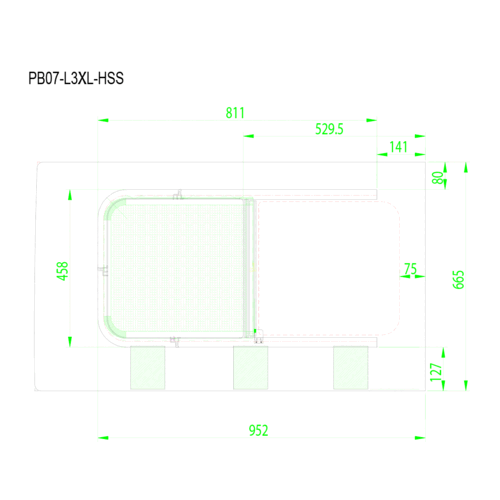 AM Auto - Promaster - Driver Side - Rear Window - Half Slider w/ Screen  - 159" & 159" EXT WB