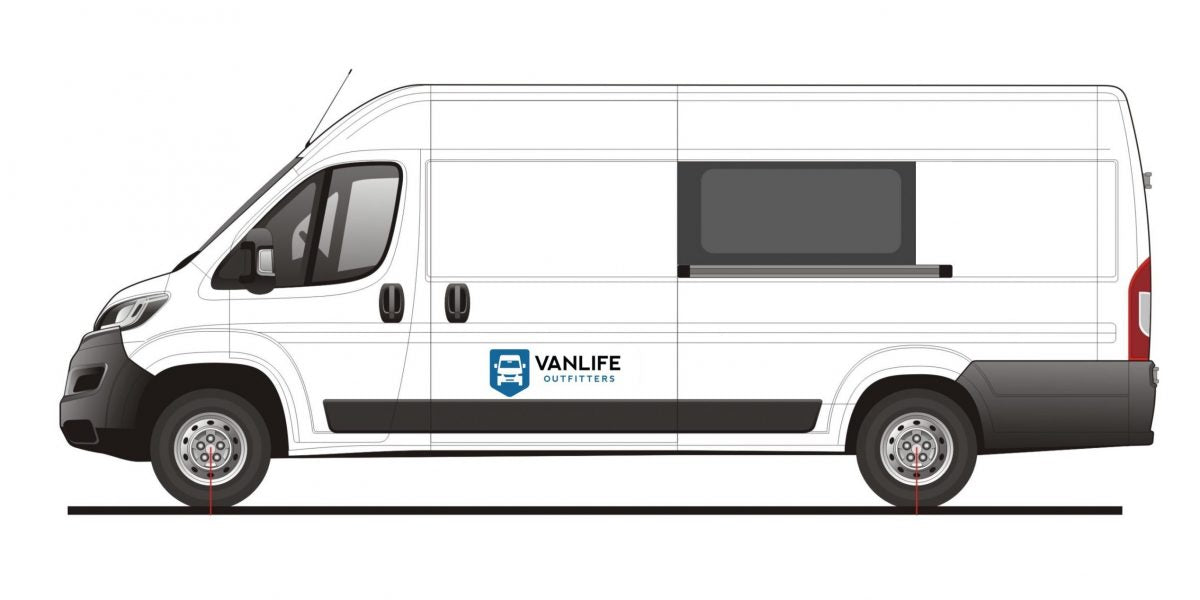 AM Auto - Promaster - Driver Side - Middle Window - Fixed Glass - 159" & 159" EXT WB w/ Driver Side Sliding Door