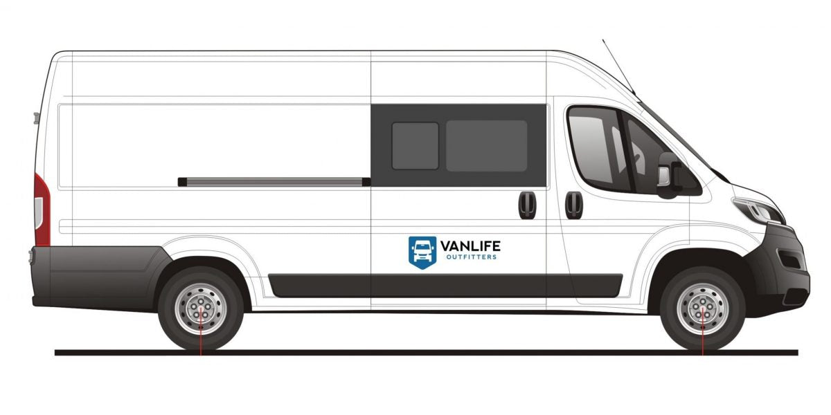 AM Auto - Promaster - Passenger Side - Forward Window - Half Slider w/ Screen