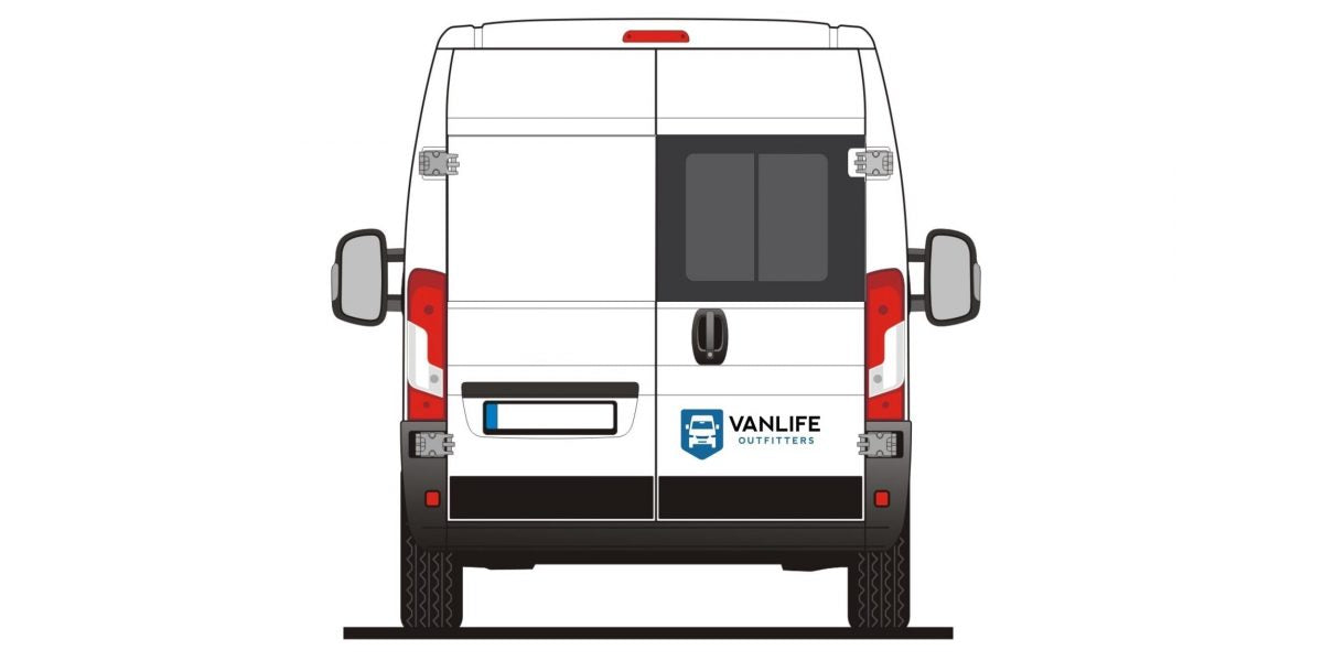 AM Auto - Promaster - Rear Door Passenger Side Window - Half Slider w/ Screen