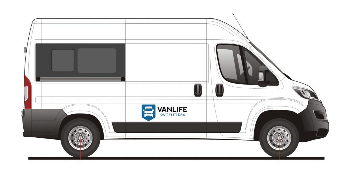 AM Auto - Promaster - Passenger Side - Rear Window - Half Slider w/ Screen - 136" WB