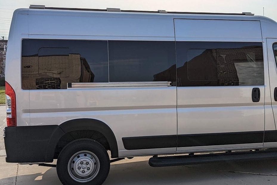 AM Auto - Promaster - Passenger Side - Rear Window - Half Slider w/ Screen  - 159" EXT WB