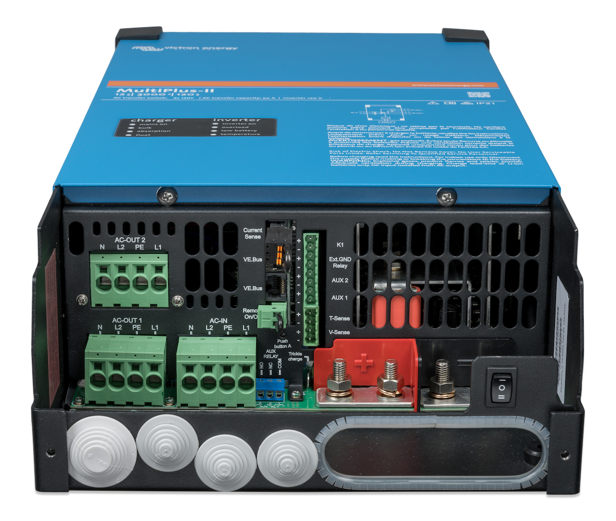 Victron Energy MultiPlus II 12/3000/120 Inverter/Charger (2 x 120 VAC)