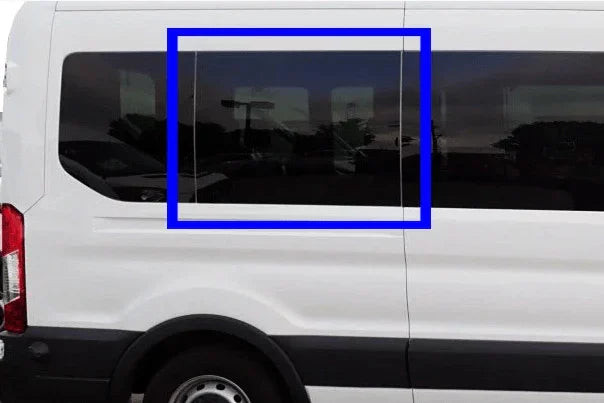AM Auto - Ford Transit - Passenger Side - Middle Window - Fixed Glass - 148" & 148" EXT WB