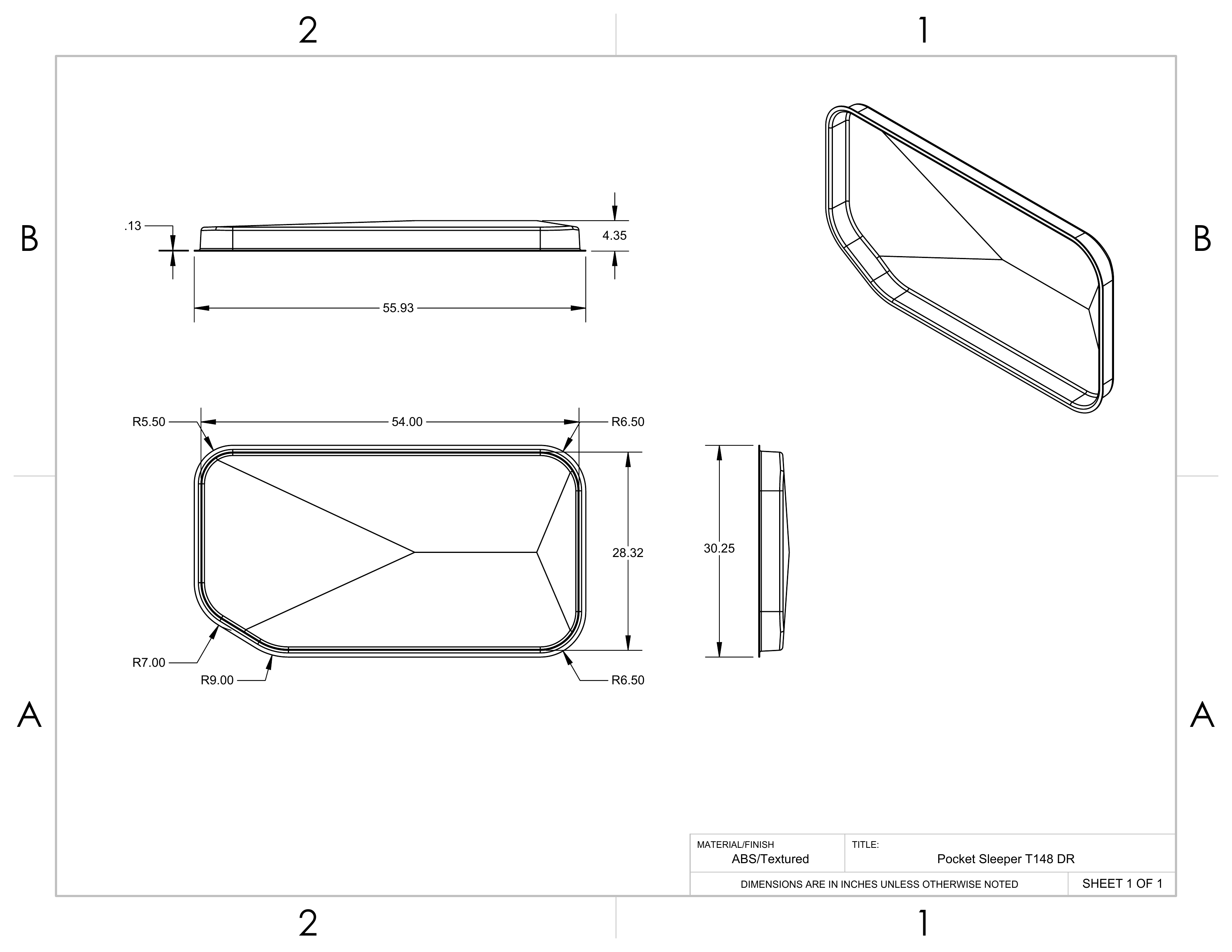 Ford Transit Innie Sleeper: Bed Bump-Out Trim - Pair