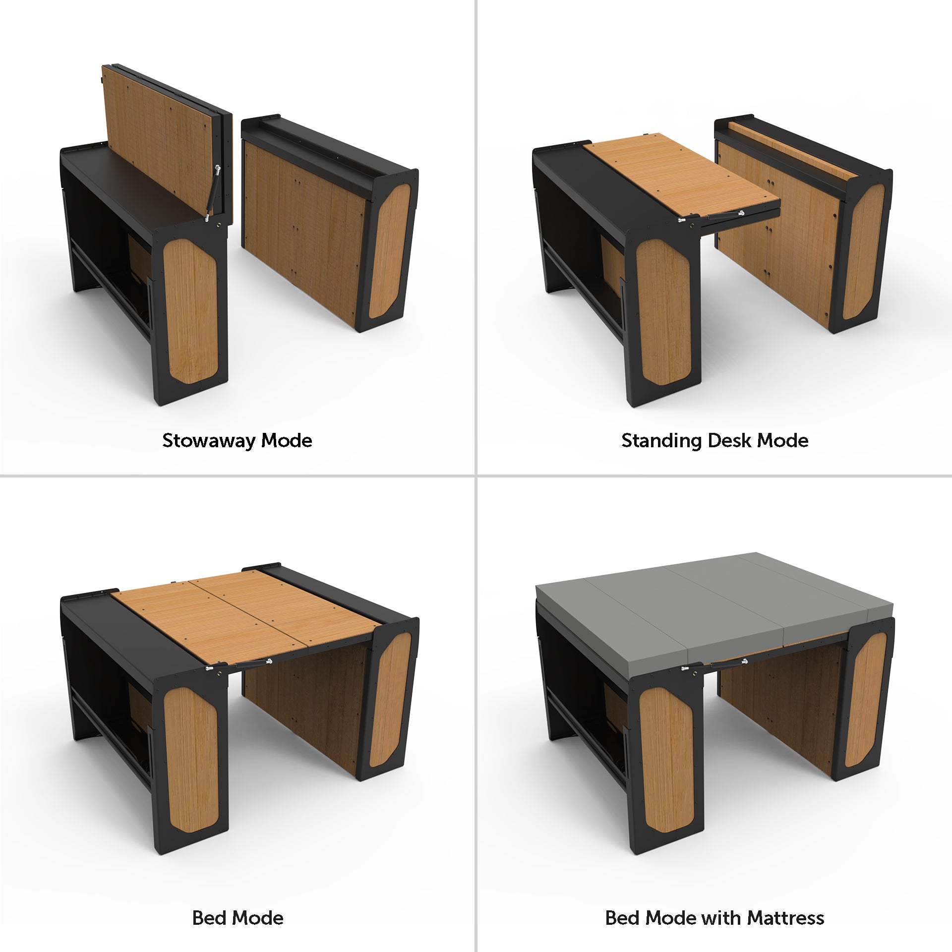 Rover Garage System - Ultimate 3-in-1 Bed/Desk/Storage