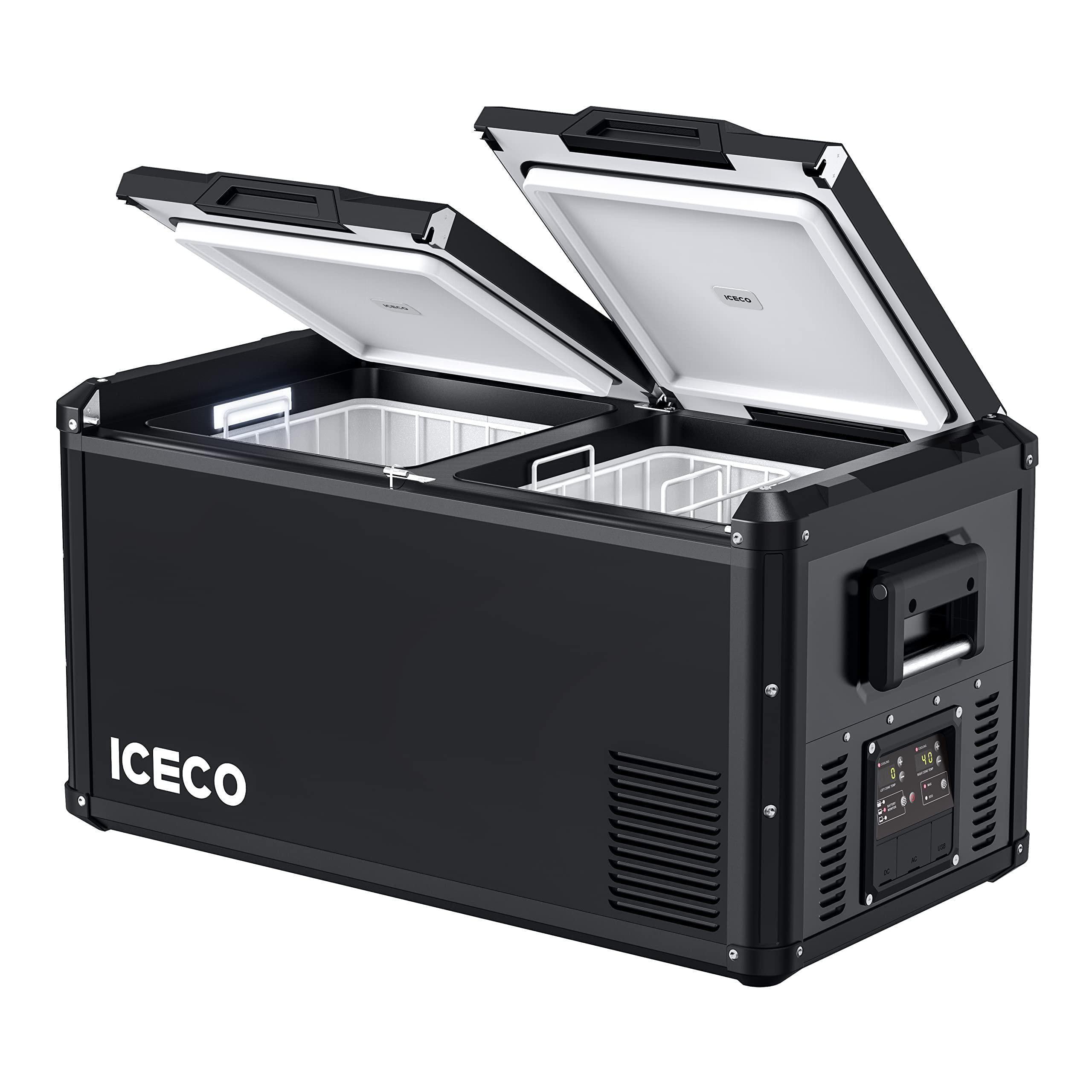 ICEO VL75ProD 12/24V Dual Zone Portable Refrigerator Freezer 75L