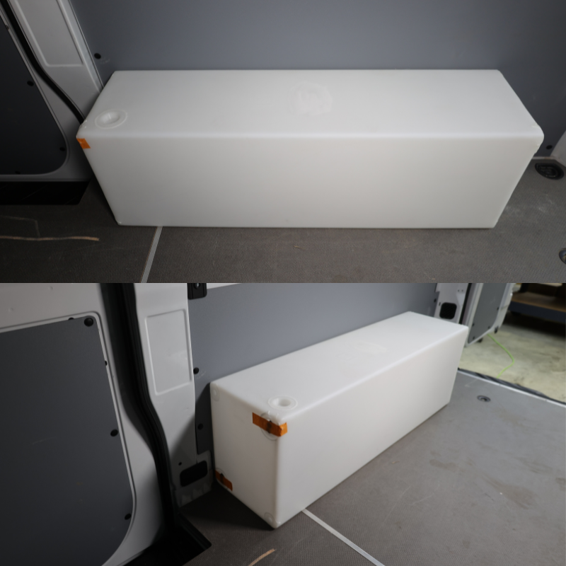 NW Conversions 20 Gallon Wheel Well Water Tank - Sprinter/Transit