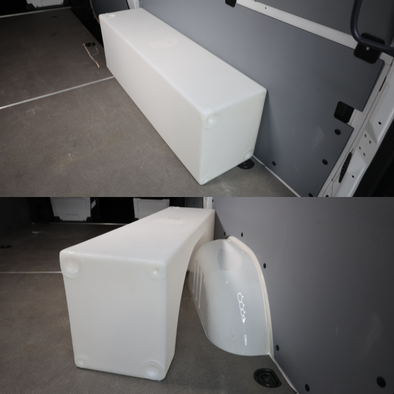 NW Conversions 20 Gallon Wheel Well Water Tank - Sprinter/Transit