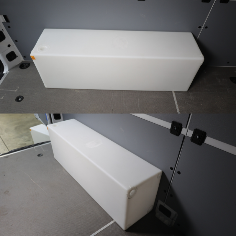 NW Conversions 20 Gallon Wheel Well Water Tank - Sprinter/Transit