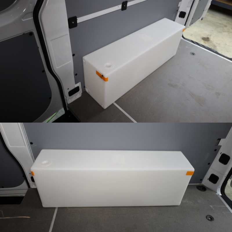 NW Conversions 24 Gallon Wheel Well Water Tank - Sprinter/Transit