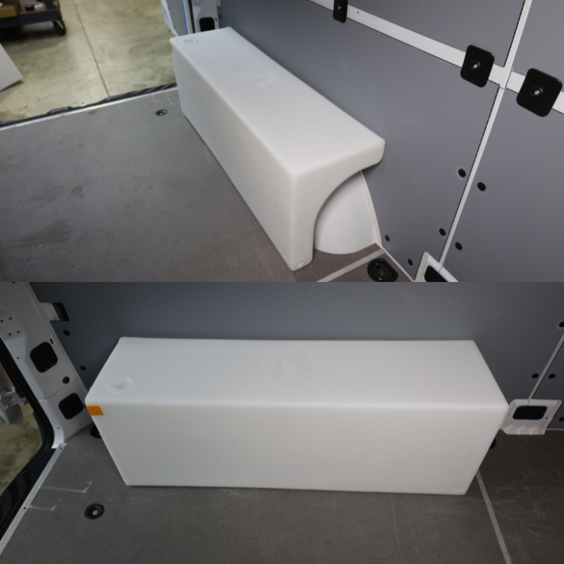 NW Conversions 20 Gallon Wheel Well Water Tank - Sprinter/Transit (Driver Side)