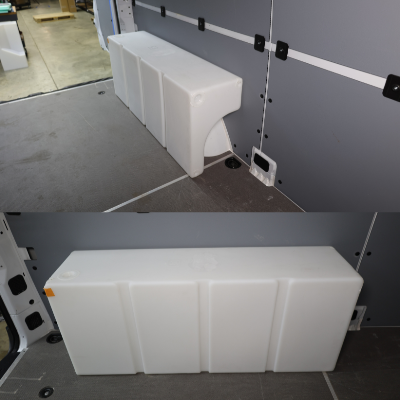 NW Conversions 33 Gallon Wheel Well Water Tank - Sprinter/Transit (Driver Side)