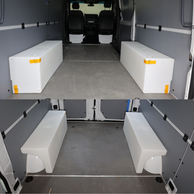 NW Conversions 20 Gallon Wheel Well Water Tank - Sprinter/Transit (Driver Side)