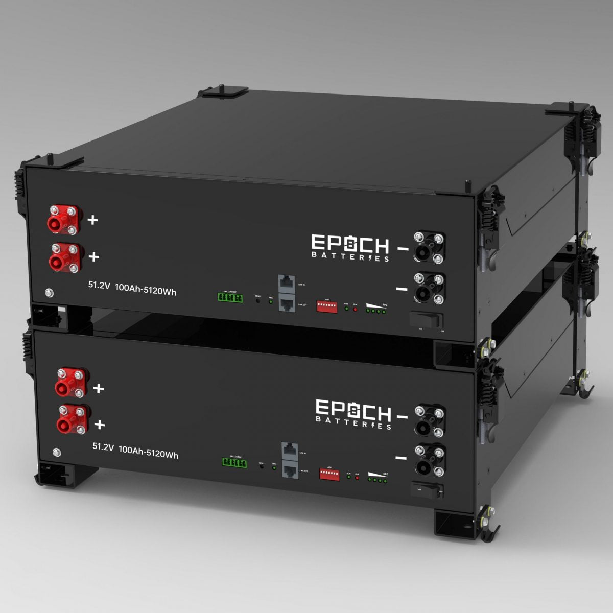 Epoch 100Ah Lithium Server Rack Battery (48-Volt) with Internal Heater