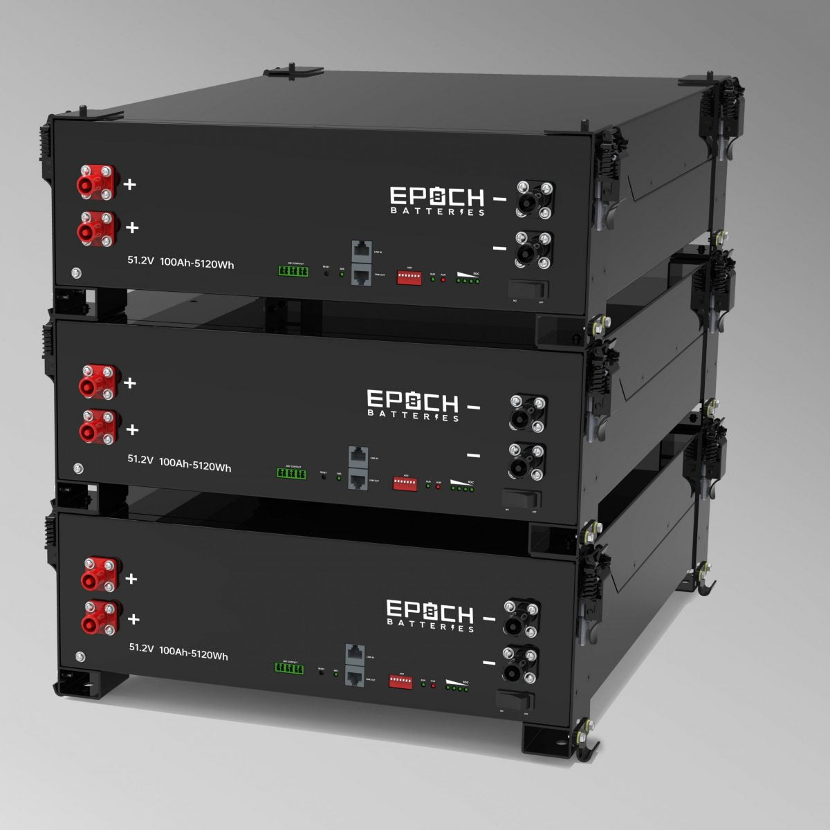 Epoch 100Ah Lithium Server Rack Battery (48-Volt) with Internal Heater