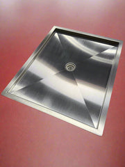 Tetravan Flush Mounting (In-Floor) Shower Pan - Stainless Steel