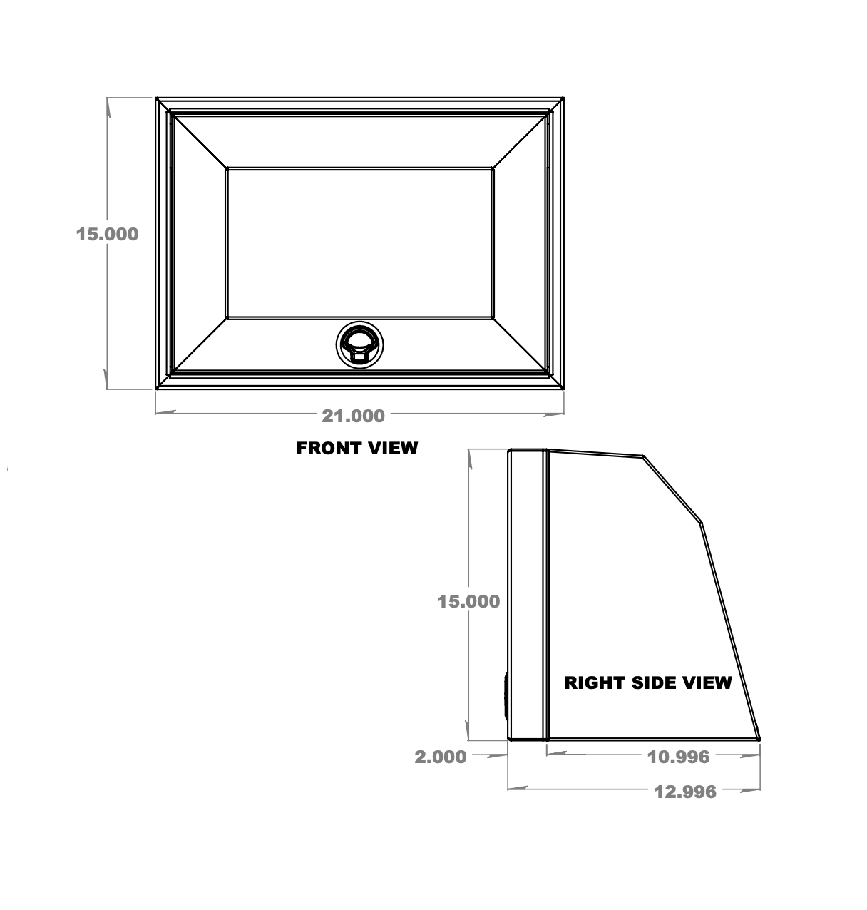 Van Wife Components - 21" Aluminum Upper Cabinet