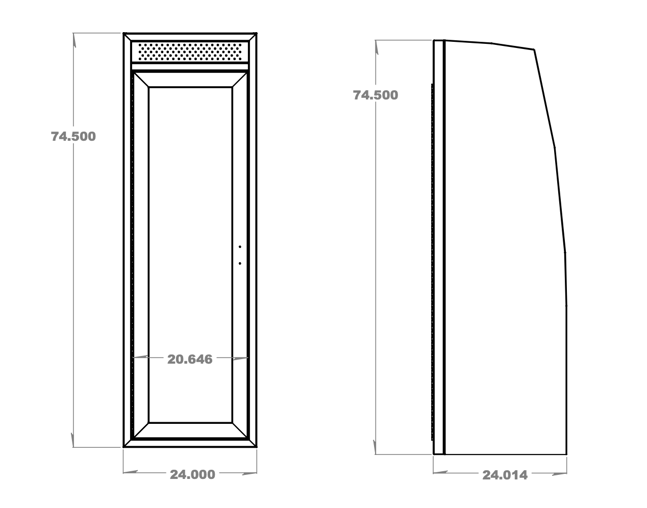 Van Wife Components - Enclosed Shower - 24" Wide