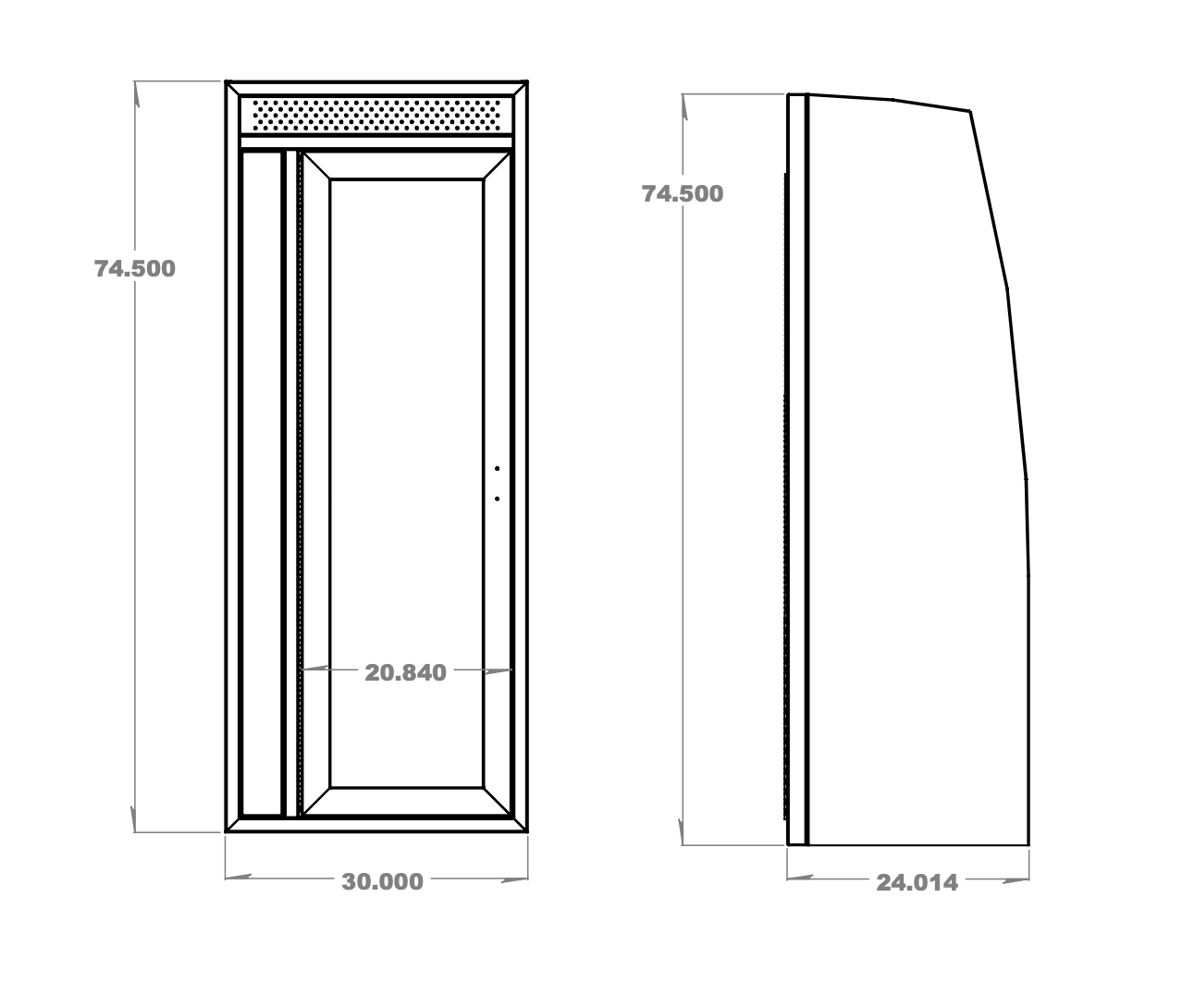 Van Wife Components - Enclosed Shower - 30" Wide