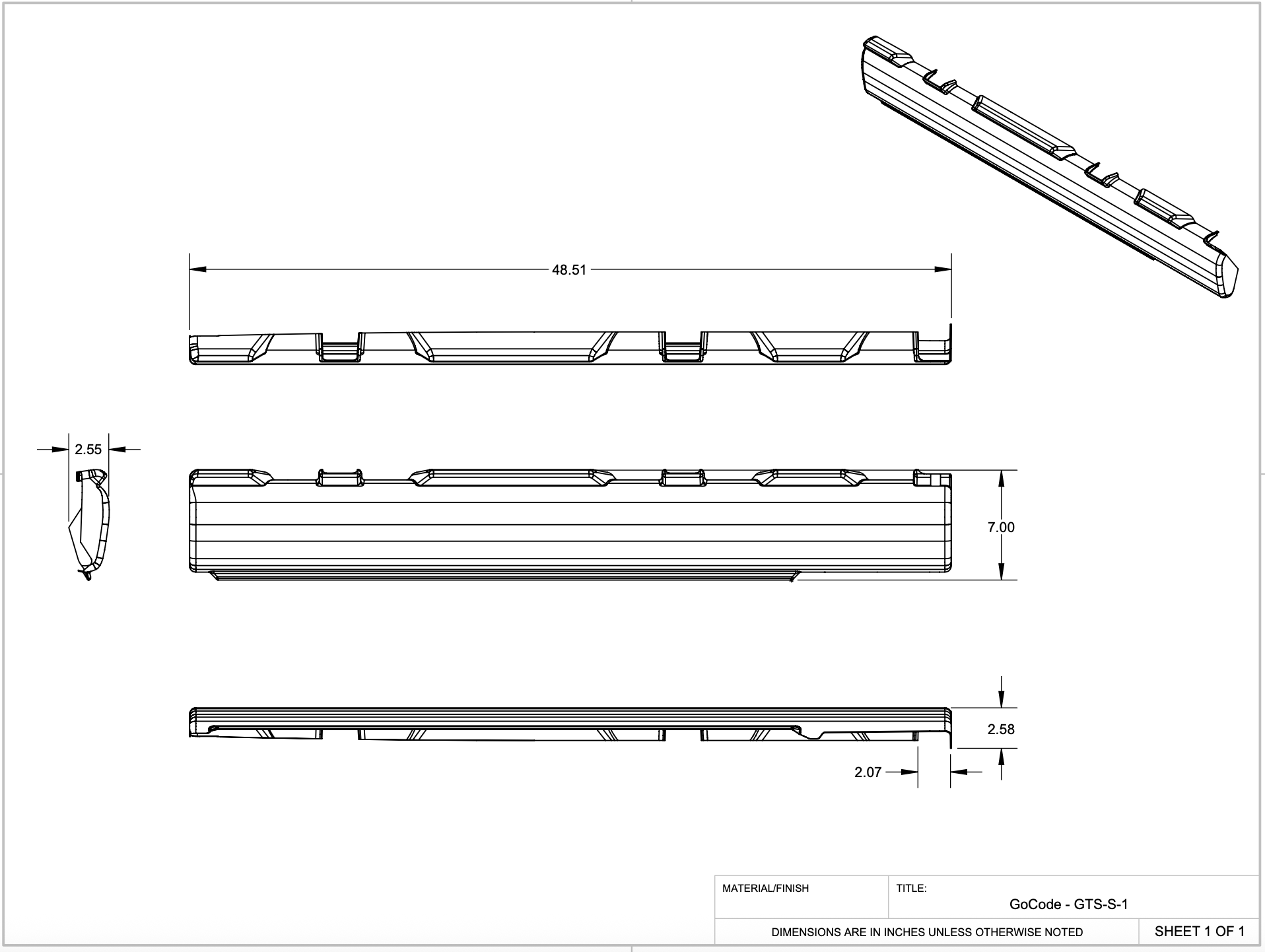 Mercedes Sprinter Slider Door Threshold Trim Piece