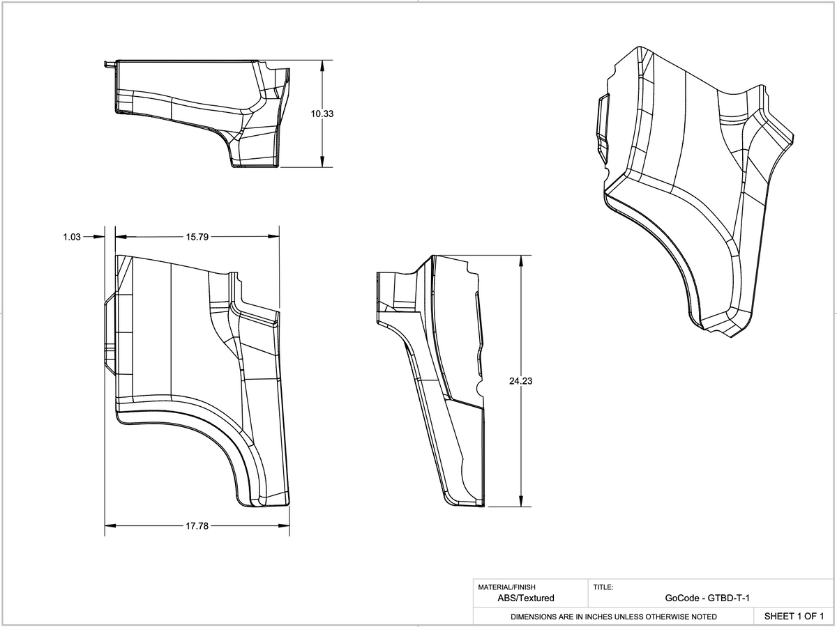 Ford Transit High Roof B-Pillar Driver Trim Piece