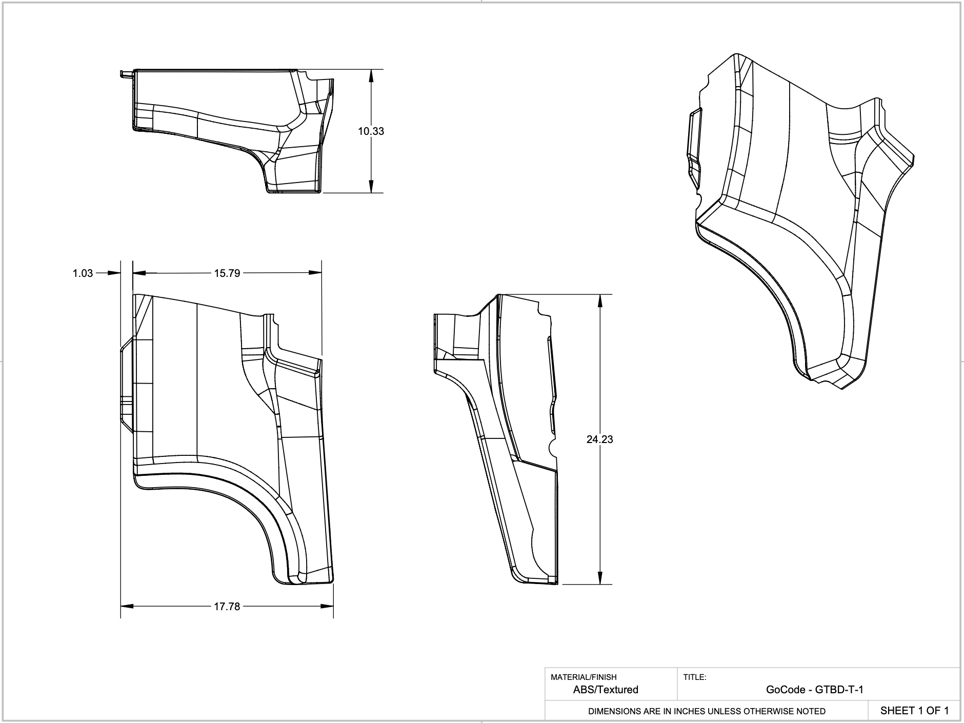 Ford Transit High Roof B-Pillar Driver Trim Piece
