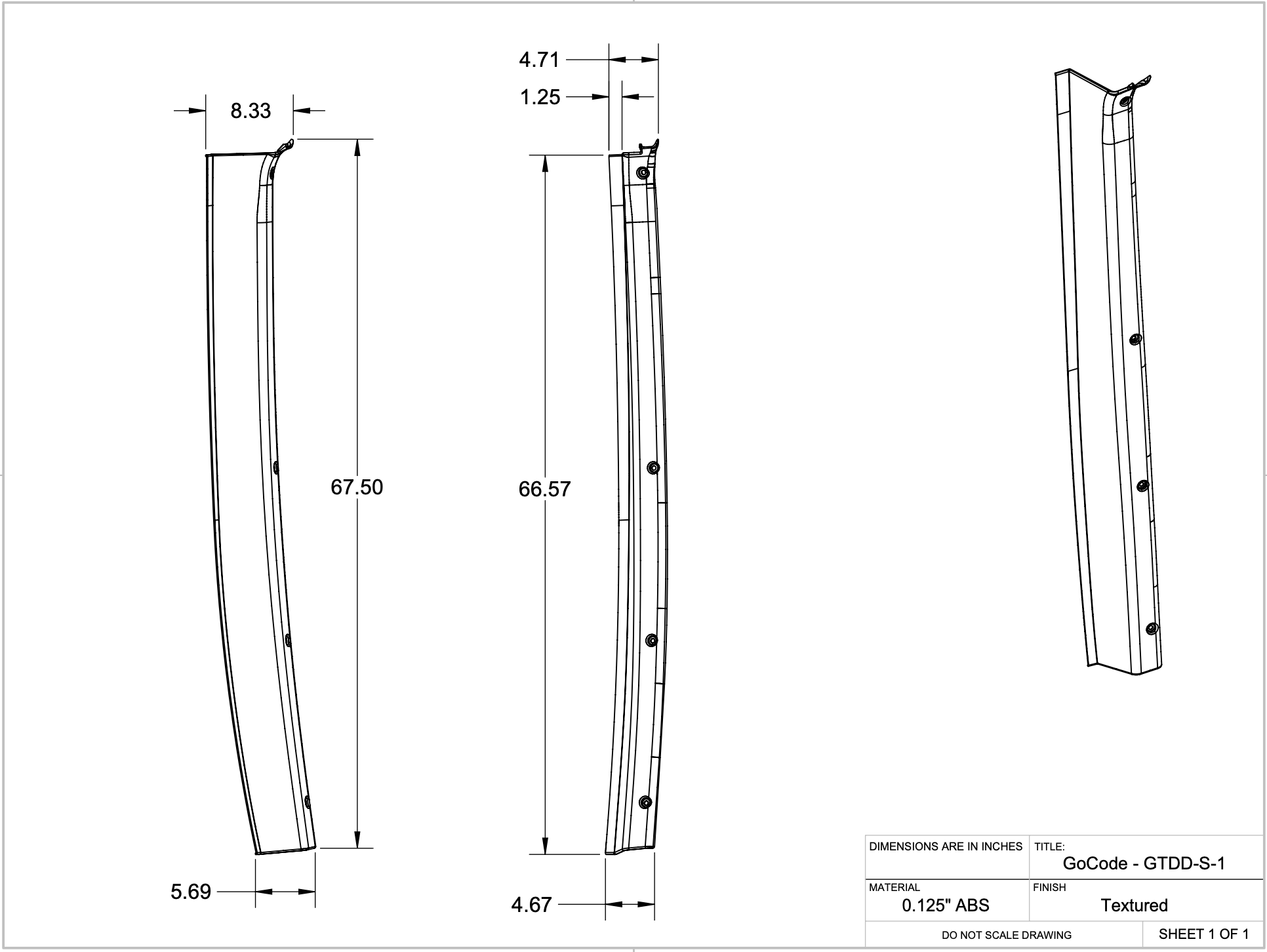 Mercedes Sprinter D-Pillar Trim Kit (Rear Doors)