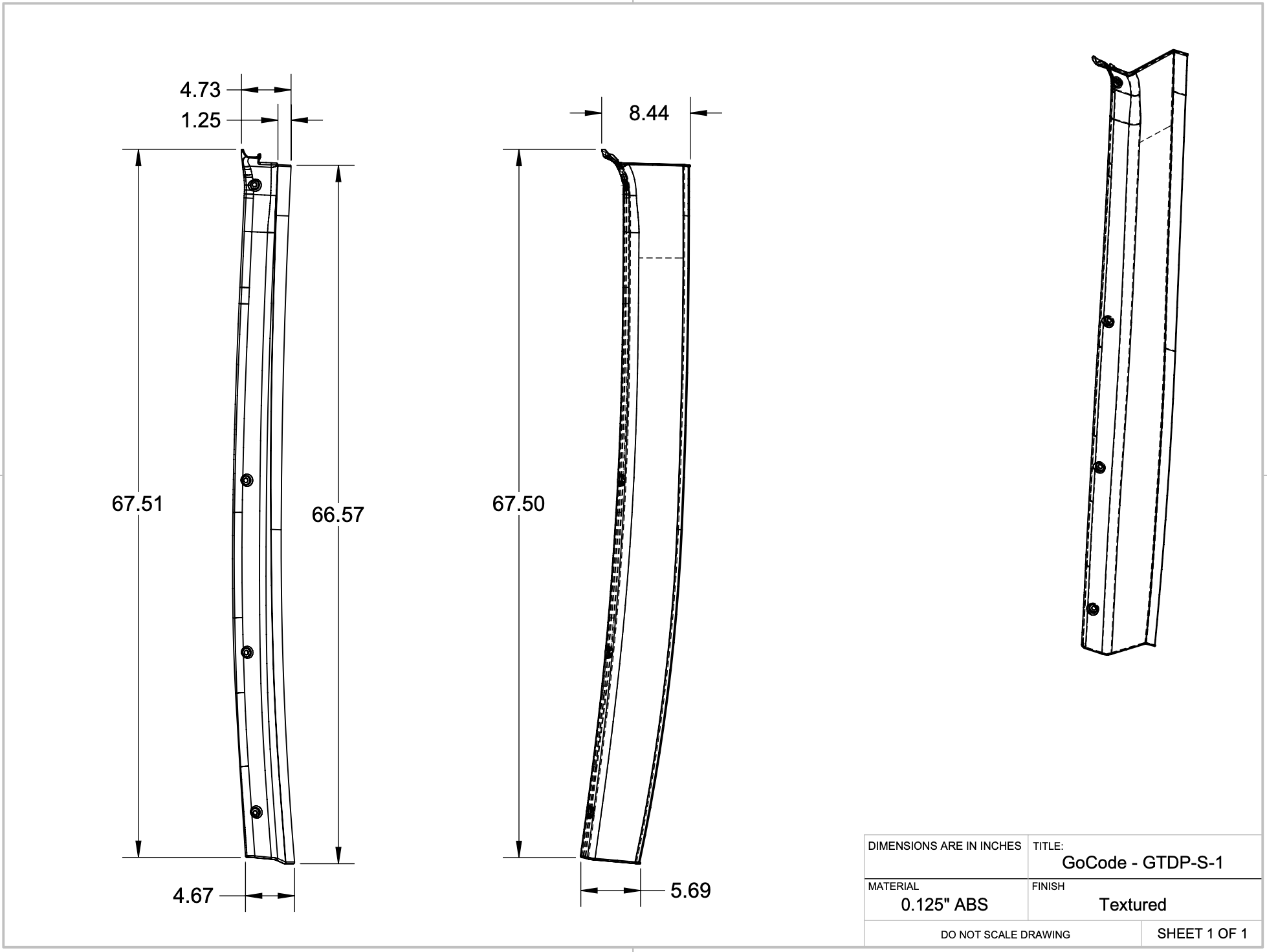 Mercedes Sprinter D-Pillar Trim Kit (Rear Doors)