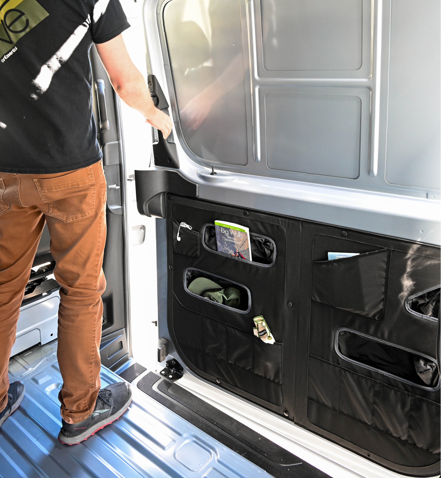 VanEssential Mercedes Sprinter Sliding Door Storage Panel - Lower