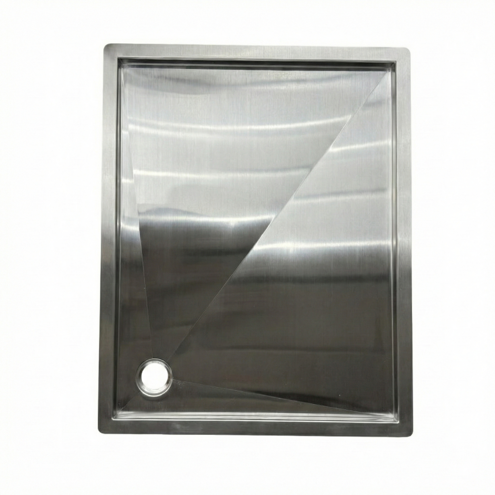 Tetravan Flush Mounting (In-Floor) Shower Pan - Stainless Steel