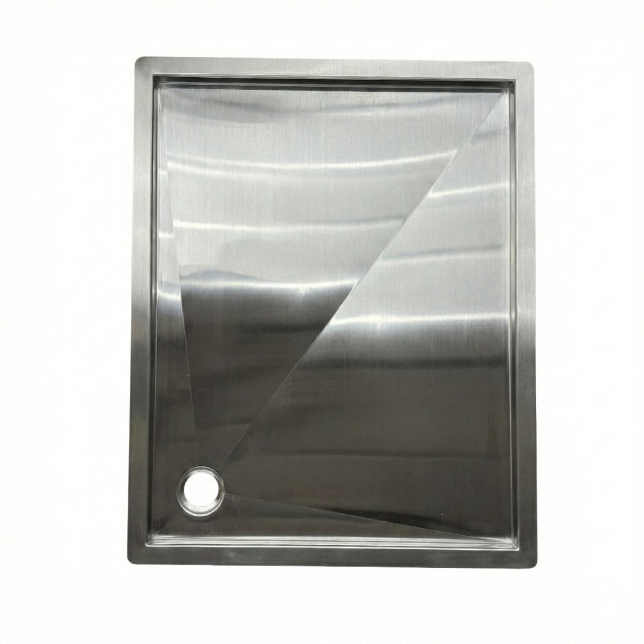 Tetravan Flush Mounting (In-Floor) Shower Pan - Stainless Steel