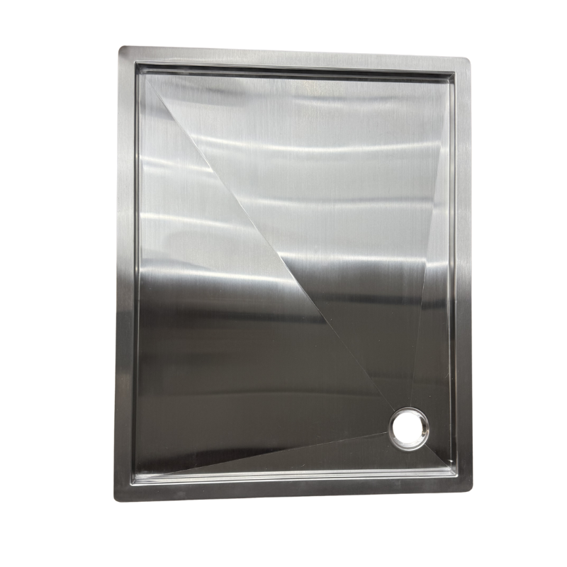 Tetravan Flush Mounting (In-Floor) Shower Pan - Stainless Steel