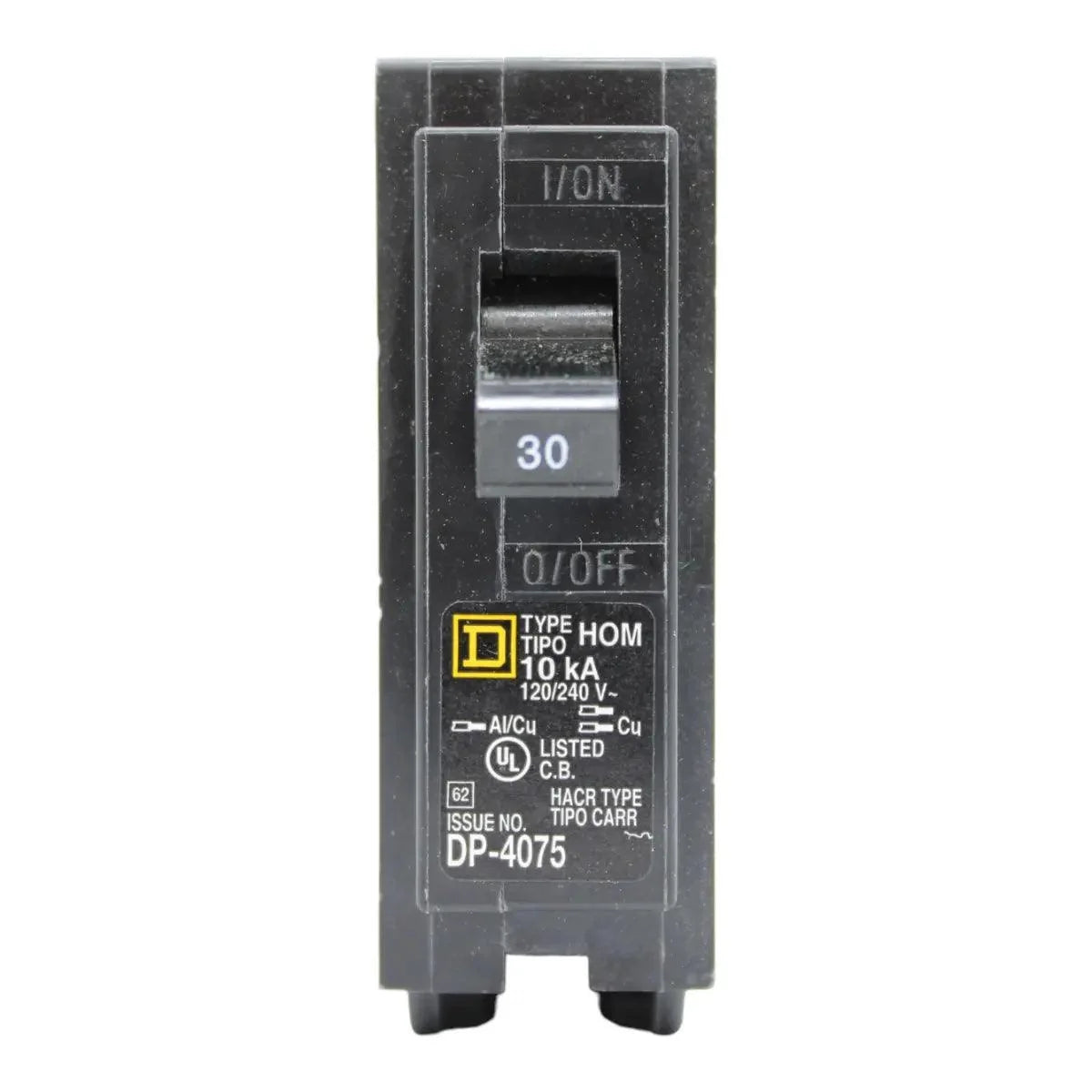 Square D HOM130 Homeline 30 Amp SinglePole Circuit Breaker