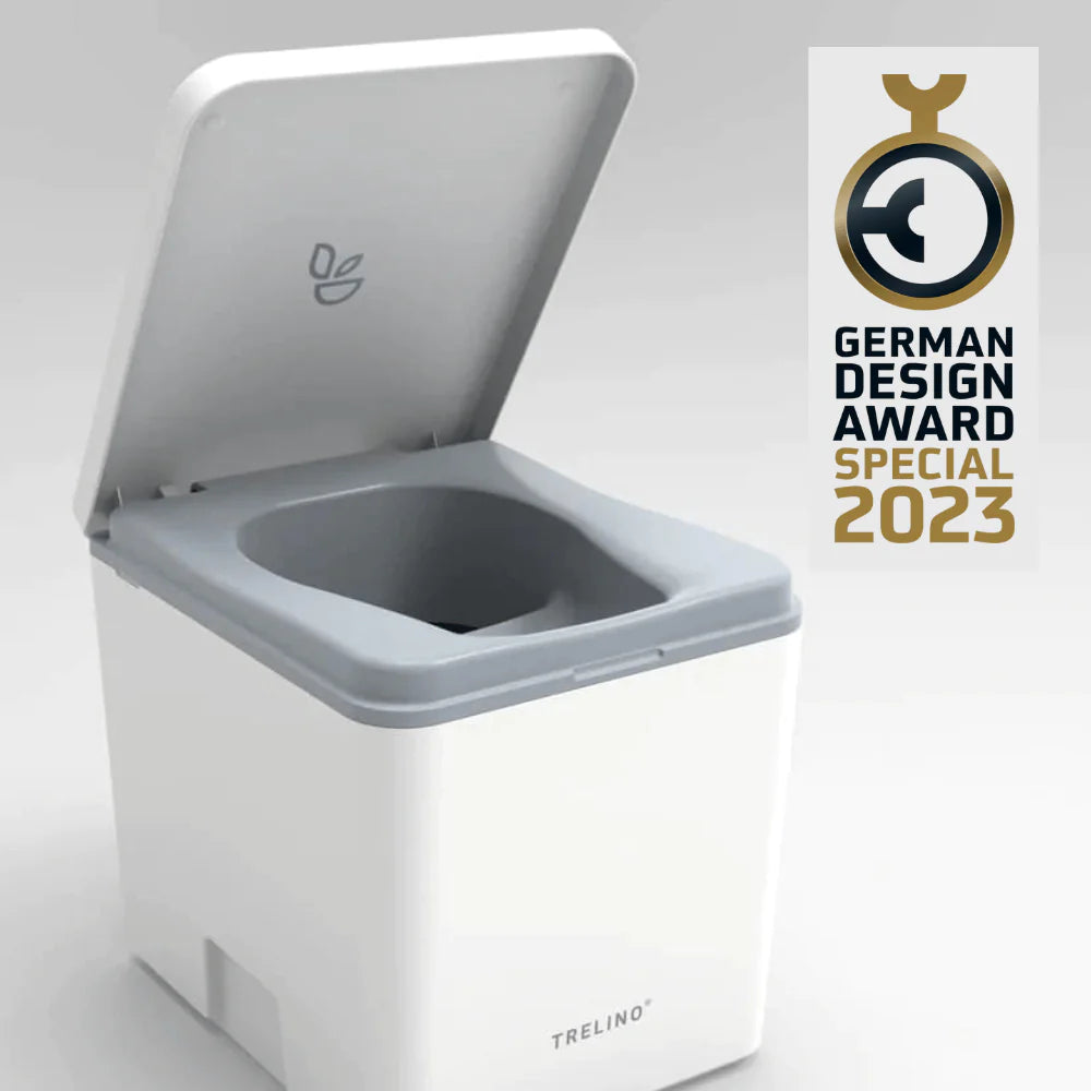 Trelino Evo M Portable Composting Toilet (White or Dark Gray)
