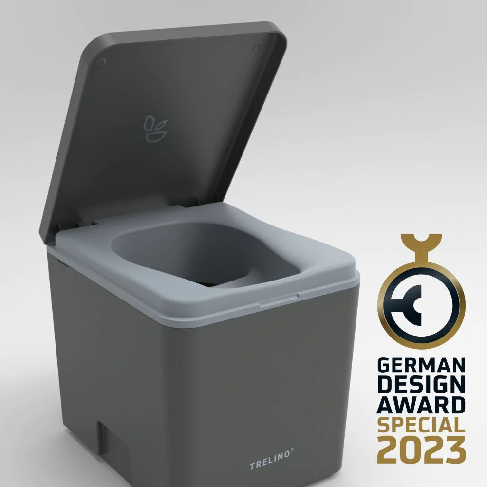 Trelino Evo M Portable Composting Toilet (White or Dark Gray)