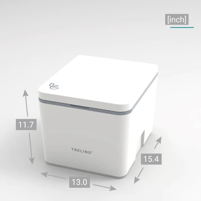 Trelino Evo S Portable Composting Toilet (White or Dark Gray)