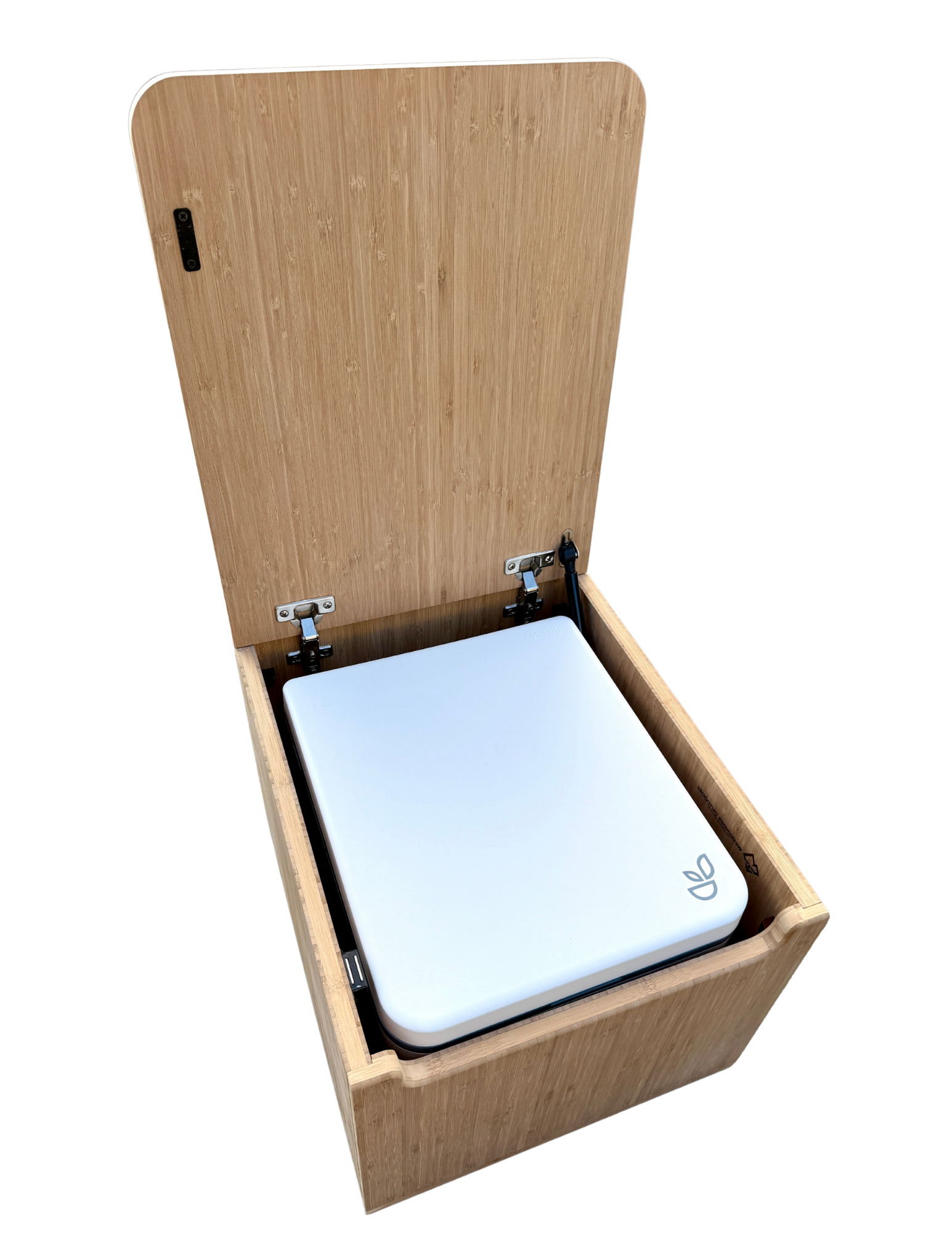 Bamboo Lift Top Cabinet For Trelino EVO Toilets - Flat Pack Kit