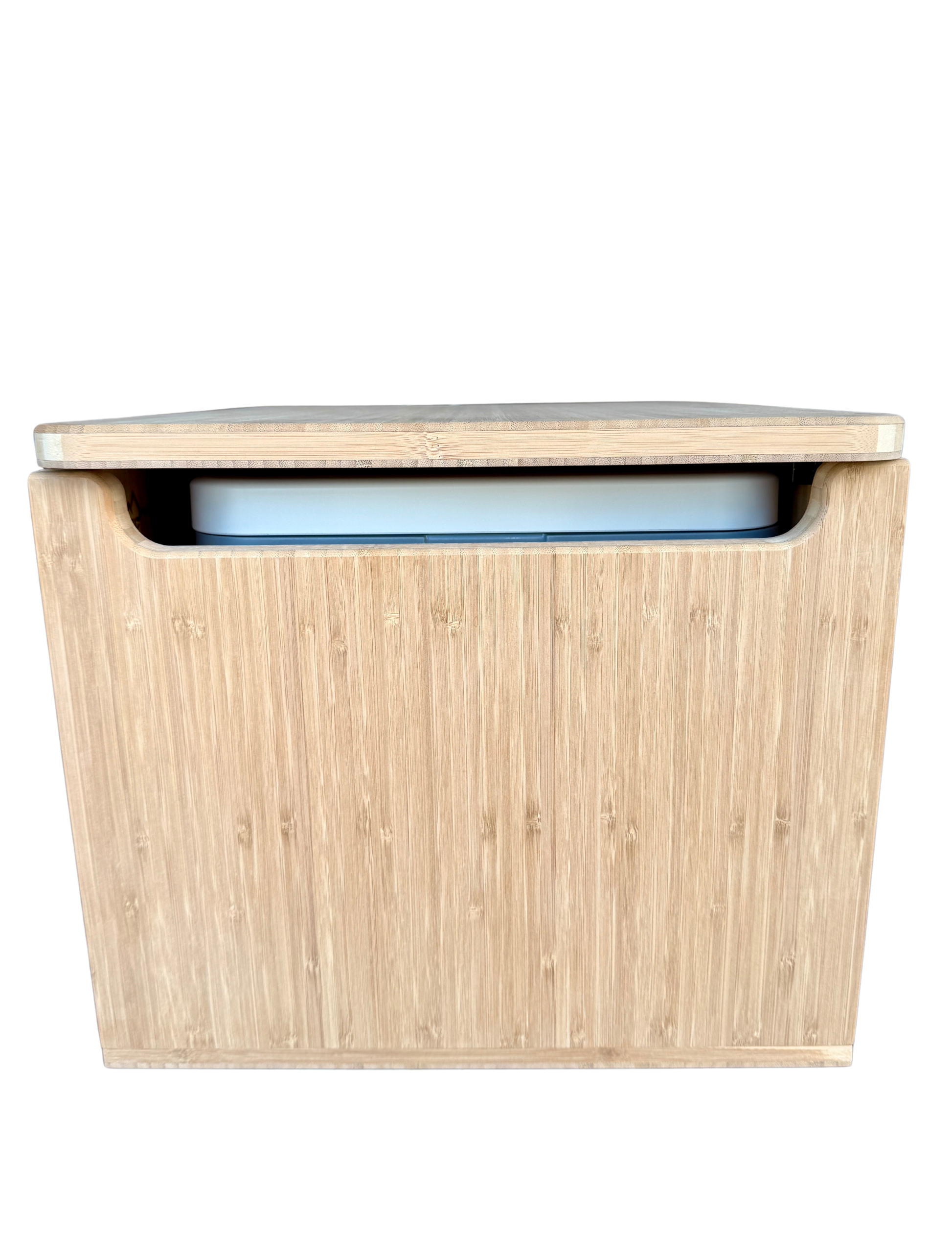 Bamboo Lift Top Cabinet For Trelino EVO Toilets - Flat Pack Kit
