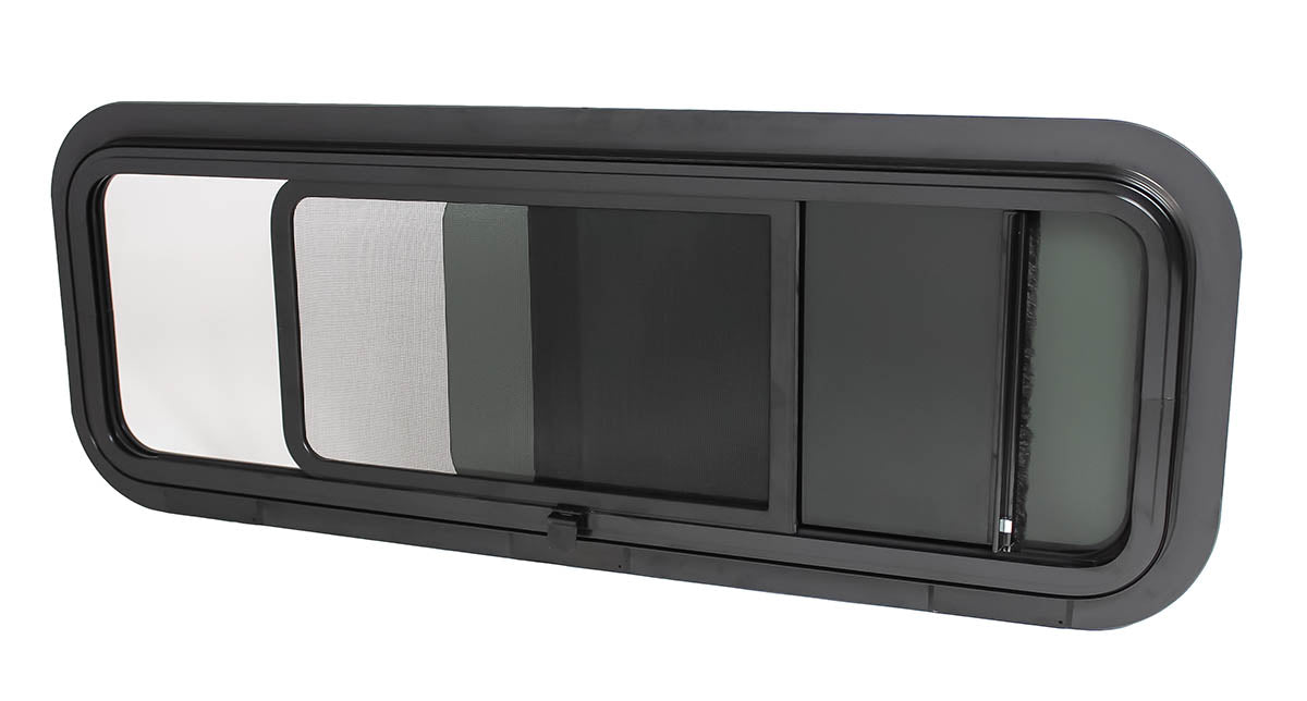 AM Auto - Universal - Driver Side - Bunk Window - Half Slider w/ Screen -  40" x 15"