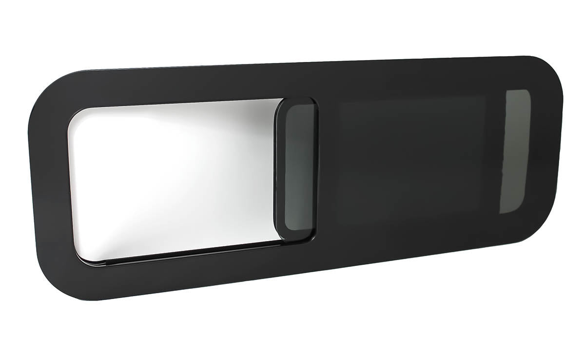 AM Auto - Universal - Passenger Side - Bunk Window - Half Slider w/ Screen -  40" x 15"