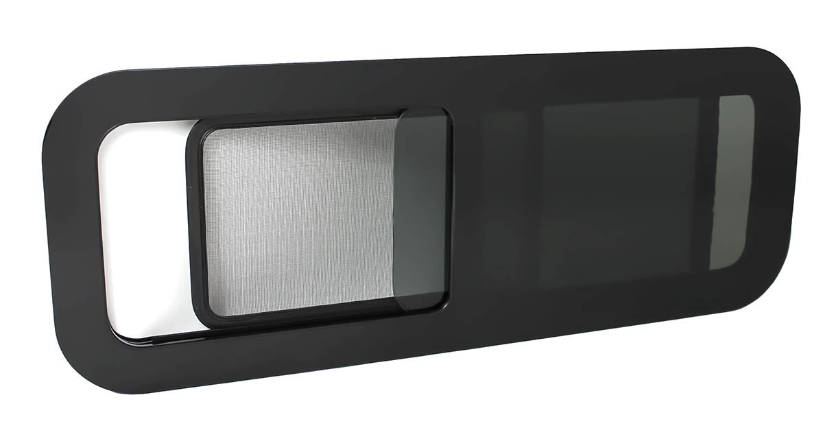 AM Auto - Universal - Passenger Side - Bunk Window - Half Slider w/ Screen -  40" x 15"