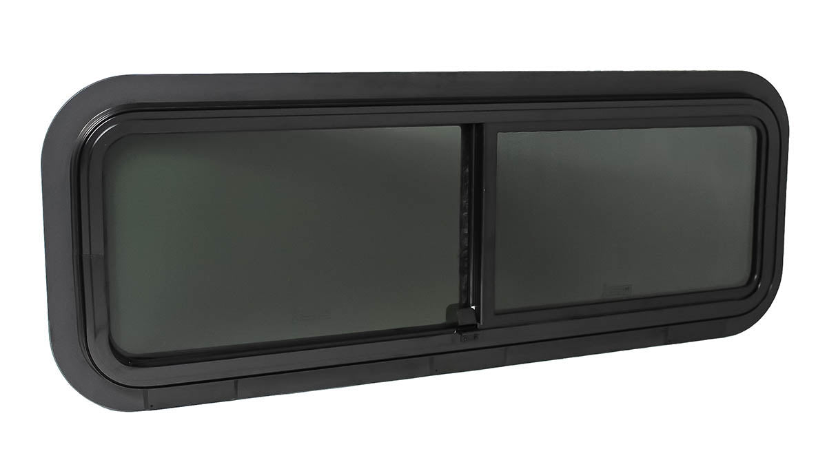 AM Auto - Universal - Passenger Side - Bunk Window - Half Slider w/ Screen -  40" x 15"