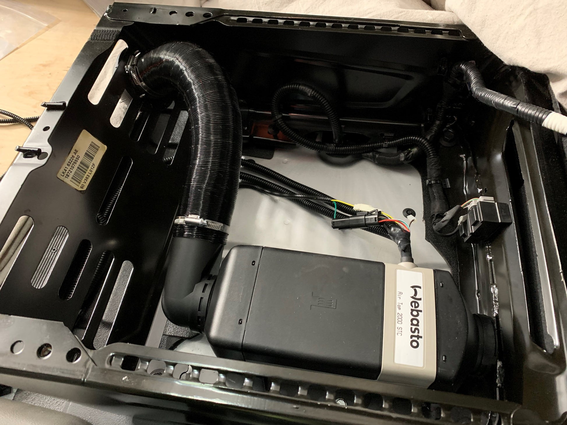 Under Seat Duct Kit 60mm High Temperature